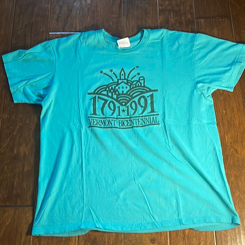 Vintage single stitch t-shirt  Vermont bicentennial